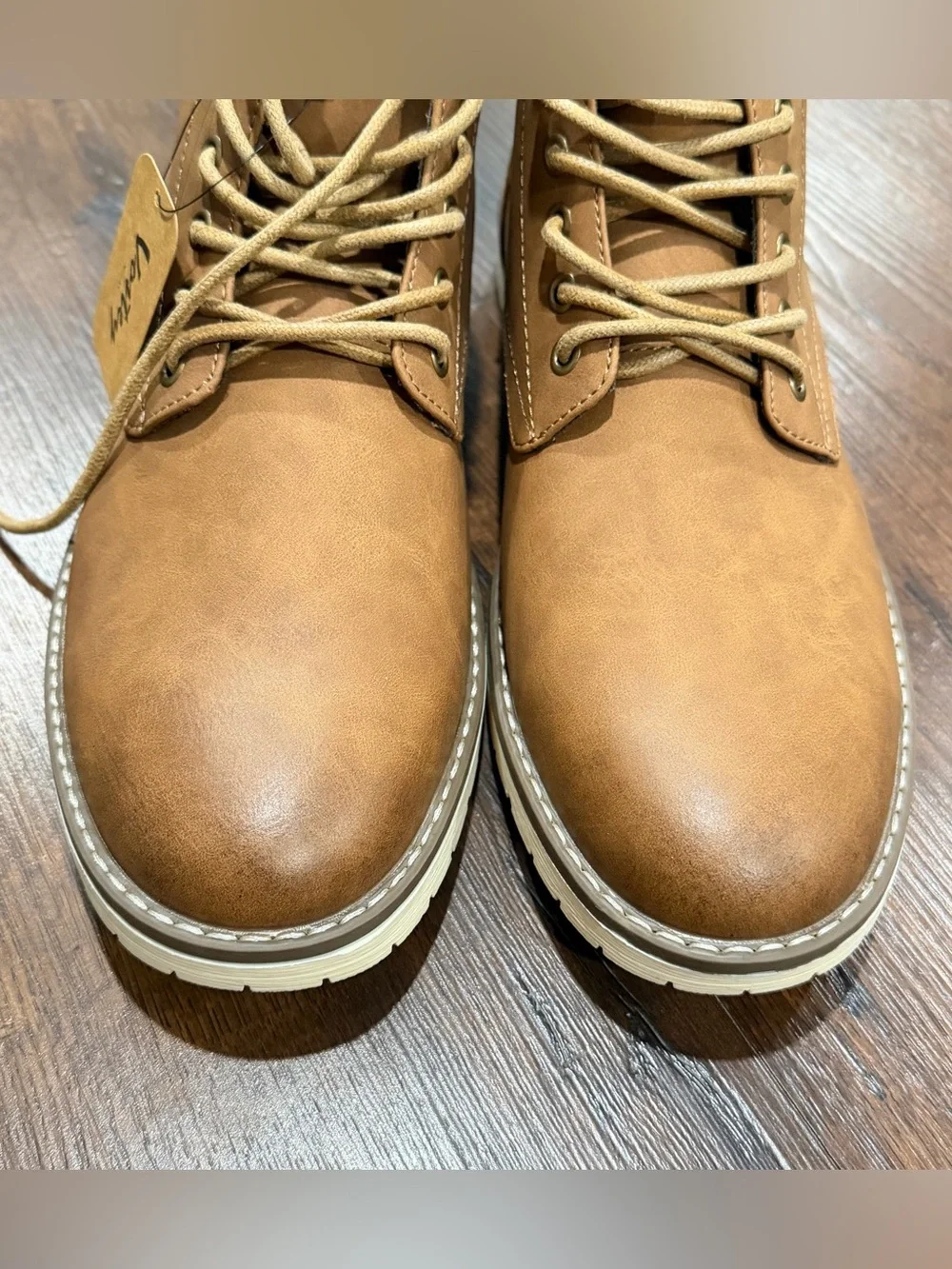 NWT Vostey Men's Hiking Boots Motorcycle Casual Chukka Boots size 9.5